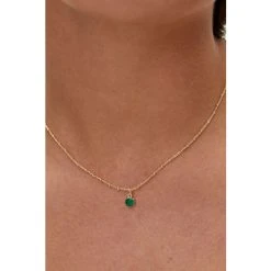 Oliver Bonas Alula Round Onyx Drop Gold Plated Necklace -Oliver Bonas Shop unnamed file 1368