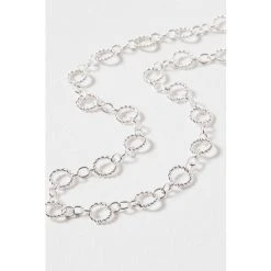 Oliver Bonas Silver Tone Isandro Loop Link Chain Necklace -Oliver Bonas Shop unnamed file 1373