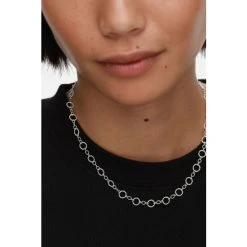 Oliver Bonas Silver Tone Isandro Loop Link Chain Necklace -Oliver Bonas Shop unnamed file 1376