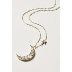 Oliver Bonas Equinox Moon & Star Pendant Necklace -Oliver Bonas Shop unnamed file 1381