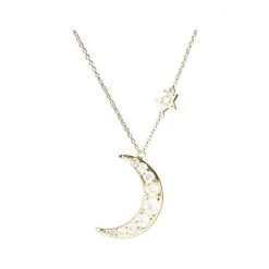 Oliver Bonas Equinox Moon & Star Pendant Necklace -Oliver Bonas Shop unnamed file 1382