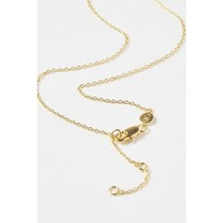 Oliver Bonas Blue Varuna Stone Heart Charm Gold Plated Chain Necklace -Oliver Bonas Shop unnamed file 1403