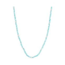 Oliver Bonas Blue Jovie Beaded Nugget Blue Amazonite And Silver Necklace -Oliver Bonas Shop unnamed file 1411