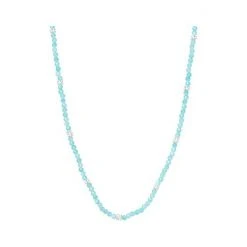 Oliver Bonas Blue Jovie Beaded Nugget Blue Amazonite And Silver Necklace -Oliver Bonas Shop unnamed file 1412