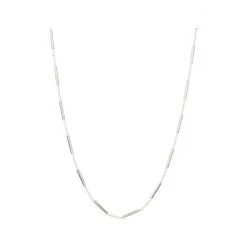 Oliver Bonas Miho Bar Detail Delicate Silver Plated Chain Necklace -Oliver Bonas Shop unnamed file 1417