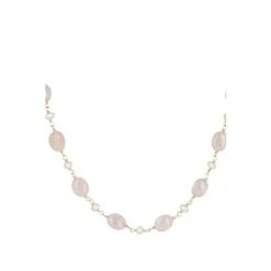Oliver Bonas Pink Clover Pearl And Quartz Gold Plated Collar Necklace -Oliver Bonas Shop unnamed file 1424