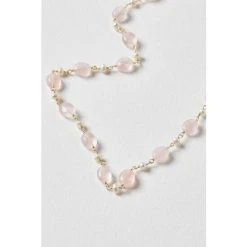 Oliver Bonas Pink Clover Pearl And Quartz Gold Plated Collar Necklace -Oliver Bonas Shop unnamed file 1425