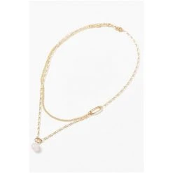 Oliver Bonas Natural Zara Stone Drop Layered Pendant Necklace -Oliver Bonas Shop unnamed file 1442