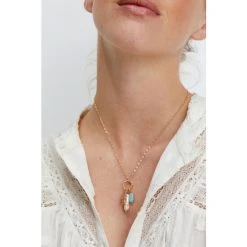 Oliver Bonas Natural Ariana Flower And Pearl Drop Pendant Necklace -Oliver Bonas Shop unnamed file 1447