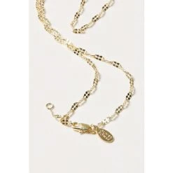 Oliver Bonas Gold Tone Kismet Textured Link Chain Necklace -Oliver Bonas Shop unnamed file 1472