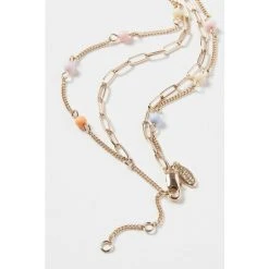 Oliver Bonas Natural Multi Layered Chain Necklace -Oliver Bonas Shop unnamed file 1485
