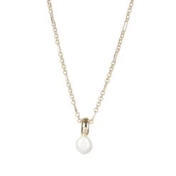 Oliver Bonas Gold Tone Rafa Round Bead Pearl Drop Chain Necklace -Oliver Bonas Shop unnamed file 1503