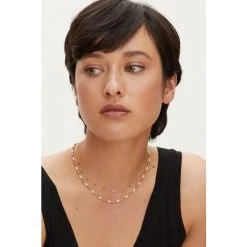 Oliver Bonas Natural Elle Mini Disc Layered Necklace -Oliver Bonas Shop unnamed file 1520