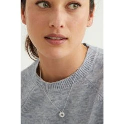 Oliver Bonas Silver Spiral Detail Loop Pendant Necklace -Oliver Bonas Shop unnamed file 1534