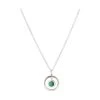 Oliver Bonas Green Clancy Circle Stone Drop Silver Pendant Necklace -Oliver Bonas Shop unnamed file 1536