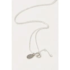 Oliver Bonas Green Clancy Circle Stone Drop Silver Pendant Necklace -Oliver Bonas Shop unnamed file 1538