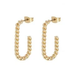 Oliver Bonas Gold Serena Thin Twisted Hoop Earrings -Oliver Bonas Shop unnamed file 155