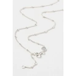 Oliver Bonas White Lucia Loop & Round Pearl Drop Sterling Silver Necklace -Oliver Bonas Shop unnamed file 1552