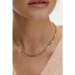 Oliver Bonas Gold Coloured Nadine Tiny Discs Necklace -Oliver Bonas Shop unnamed file 1580