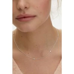 Oliver Bonas Silver Tone Aurora Mini Flower Casting Detail Chain Necklace -Oliver Bonas Shop unnamed file 1593