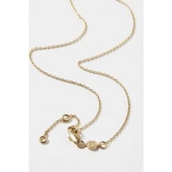 Oliver Bonas Corliss Square Stone & Engraved Disc Gold Plated Necklace -Oliver Bonas Shop unnamed file 1598