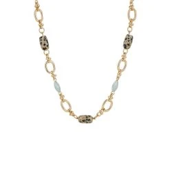 Oliver Bonas Natural Alaia Speckled Stone And Bead Chain Necklace -Oliver Bonas Shop unnamed file 1613
