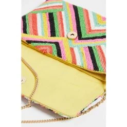 Oliver Bonas Pink Robbie Rainbow Beaded Cotton Clutch Bag 16 Oliver Bonas Pink Robbie Rainbow Beaded Cotton Clutch Bag -Oliver Bonas Shop unnamed file 1677