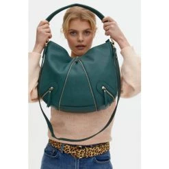 Oliver Bonas Green Teal Cassie Zip Tote -Oliver Bonas Shop unnamed file 1709