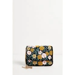 Oliver Bonas Black Spring Scene Floral Yellow & Black Clutch Bag -Oliver Bonas Shop unnamed file 1713