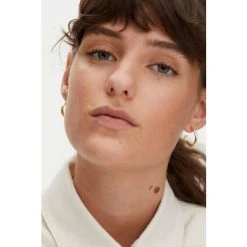 Oliver Bonas Gold Tone Arley Twist Plated Hoop Earrings -Oliver Bonas Shop unnamed file 172