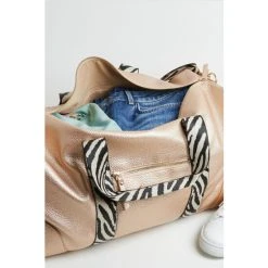 Oliver Bonas Gold Tone Hattie Weekend Bag -Oliver Bonas Shop unnamed file 1755