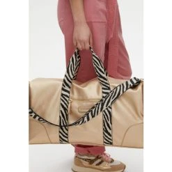 Oliver Bonas Gold Tone Hattie Weekend Bag -Oliver Bonas Shop unnamed file 1756