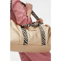 Oliver Bonas Gold Tone Hattie Weekend Bag -Oliver Bonas Shop unnamed file 1757