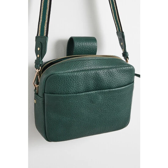 Oliver Bonas Eve Stripe Teal Green Camera Cross-Body Bag 7 Oliver Bonas Eve Stripe Teal Green Camera Cross-Body Bag - Image 5