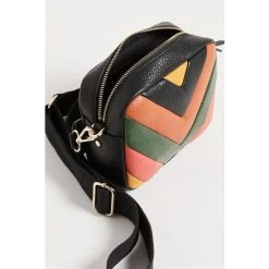 Oliver Bonas Black Chevron Orange & Green Camera Crossbody Bag -Oliver Bonas Shop unnamed file 1842
