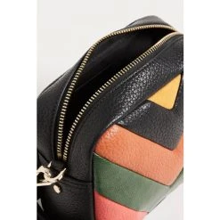 Oliver Bonas Black Chevron Orange & Green Camera Crossbody Bag -Oliver Bonas Shop unnamed file 1843