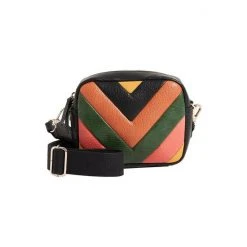 Oliver Bonas Black Chevron Orange & Green Camera Crossbody Bag -Oliver Bonas Shop unnamed file 1847
