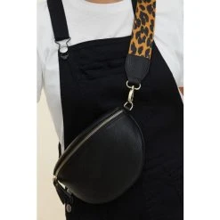 Oliver Bonas Black Leopard Print Belt Bag -Oliver Bonas Shop unnamed file 1852