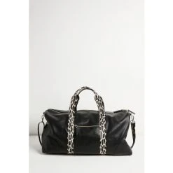 Oliver Bonas Hattie Black Leopard Strap Rectangular Weekend Bag 11 Oliver Bonas Hattie Black Leopard Strap Rectangular Weekend Bag -Oliver Bonas Shop unnamed file 1857