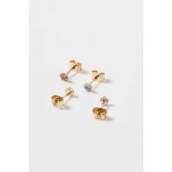 Oliver Bonas Aryan Natural Tiny Flowers Stud Earrings 2 Pack -Oliver Bonas Shop unnamed file 188