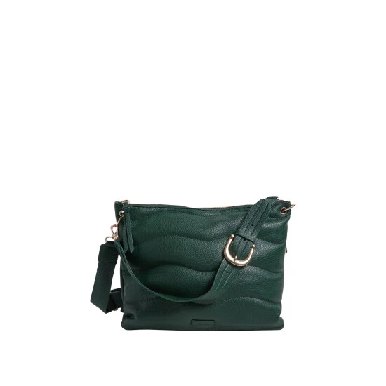 Oliver Bonas Green Wave Stitch Green Tote Bag 3 Oliver Bonas Green Wave Stitch Green Tote Bag