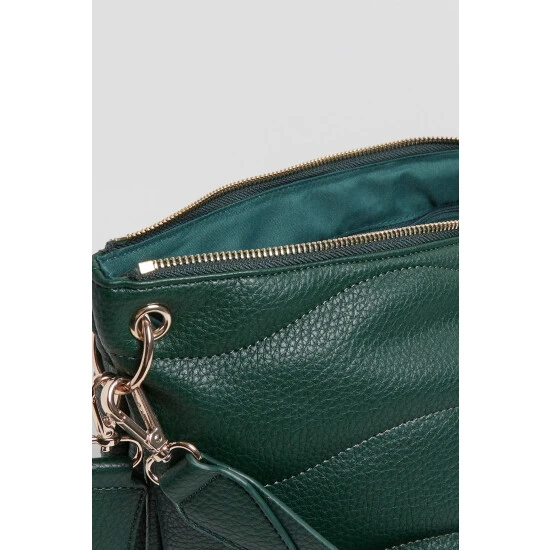 Oliver Bonas Green Wave Stitch Green Tote Bag 5 Oliver Bonas Green Wave Stitch Green Tote Bag - Image 3