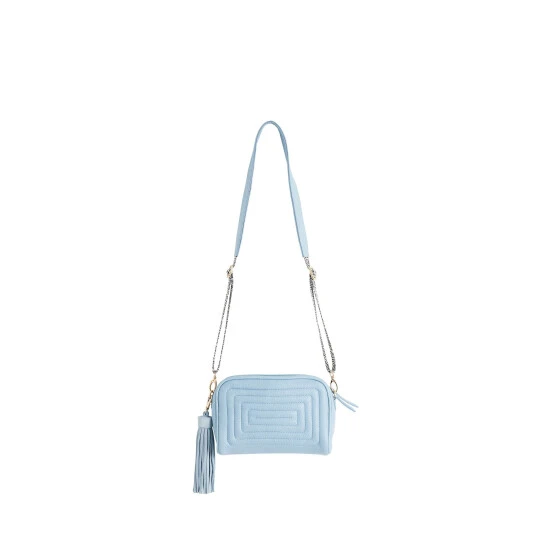 Oliver Bonas Blue Mindy Puff Detail Cross-Body Bag 3 Oliver Bonas Blue Mindy Puff Detail Cross-Body Bag
