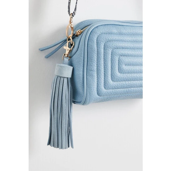 Oliver Bonas Blue Mindy Puff Detail Cross-Body Bag 5 Oliver Bonas Blue Mindy Puff Detail Cross-Body Bag - Image 3