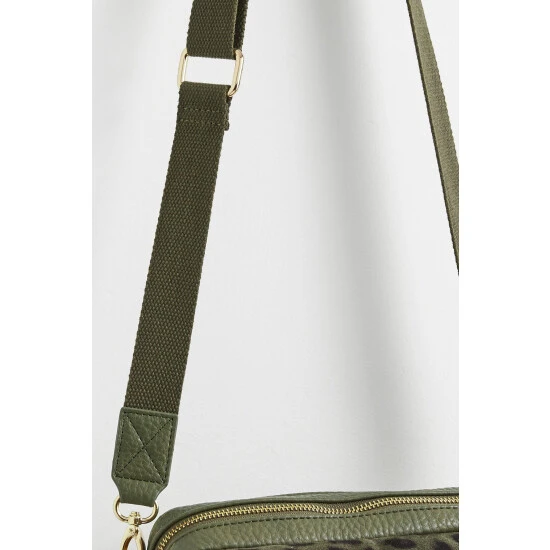 Oliver Bonas Green Mila Fold Over Animal Print Cross-Body Bag 7 Oliver Bonas Green Mila Fold Over Animal Print Cross-Body Bag - Image 5