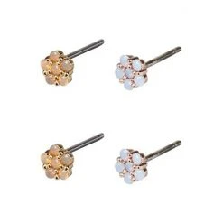 Oliver Bonas Aryan Natural Tiny Flowers Stud Earrings 2 Pack -Oliver Bonas Shop unnamed file 191