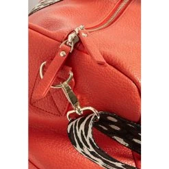 Oliver Bonas Hattie Orange Leopard Prin Holdall Weekend Bag -Oliver Bonas Shop unnamed file 1913