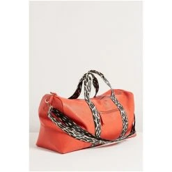 Oliver Bonas Hattie Orange Leopard Prin Holdall Weekend Bag -Oliver Bonas Shop unnamed file 1916