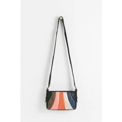 Oliver Bonas Blue Trapeze Curved Striped Cross-Body Bag -Oliver Bonas Shop unnamed file 1937