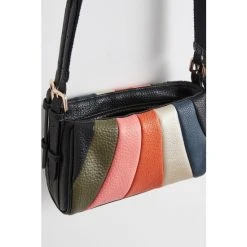 Oliver Bonas Blue Trapeze Curved Striped Cross-Body Bag -Oliver Bonas Shop unnamed file 1939